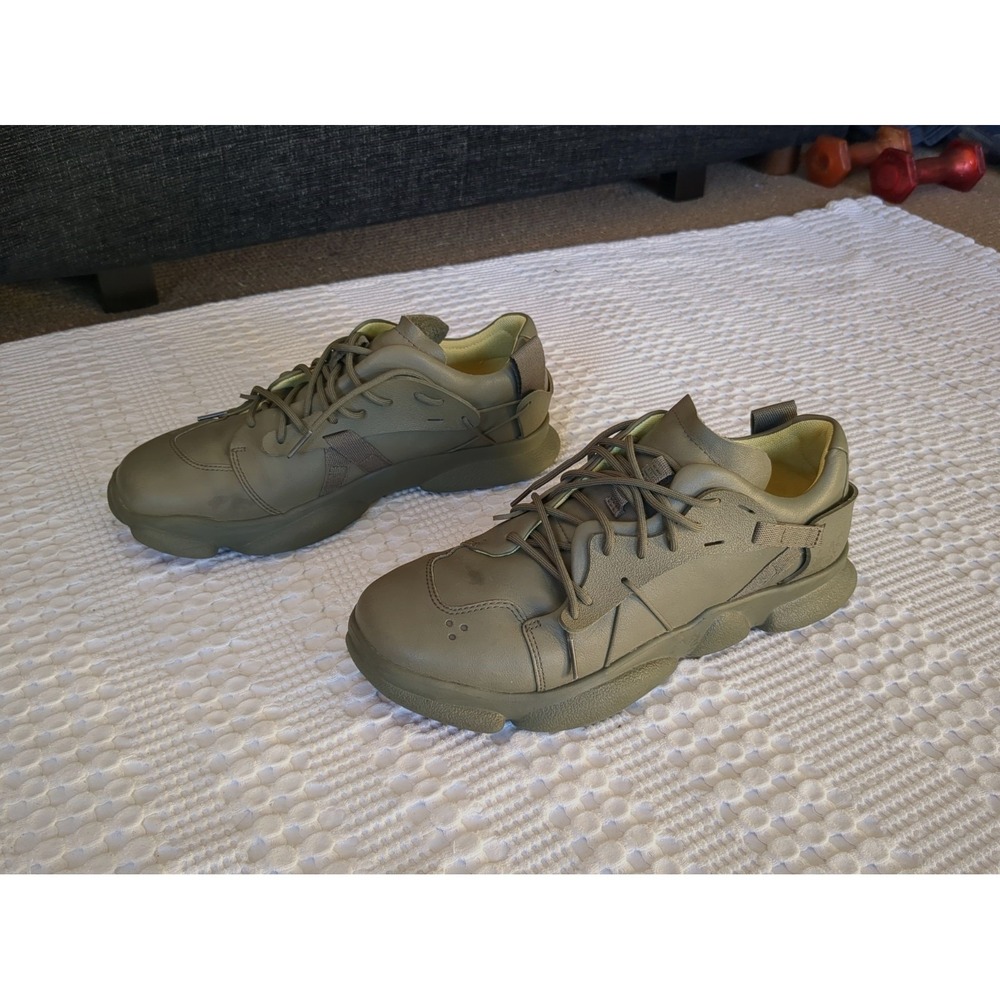Camper Karst Leather Sneakers Moss Green Sz 10 US 43 EU Mens Lace Up Streetwear - Picture 2 of 9